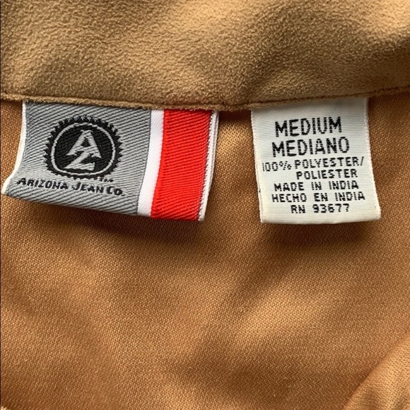 Vintage Arizona Jean Company suede button down top - Picture 4 of 8